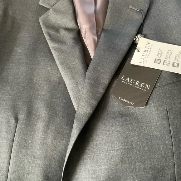 Lauren Ralph Lauren Classic Fit Charcoal Blazer